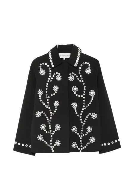Geacă Stine Goya cu model floral negru