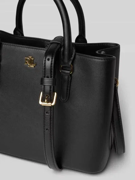 Torba typu kuferek z uchwytem model ‘MARCY’ Lauren Ralph Lauren czarna