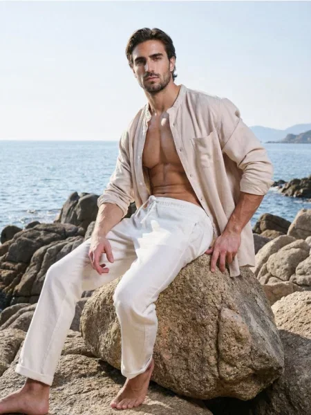 Чино-джогери кремовий