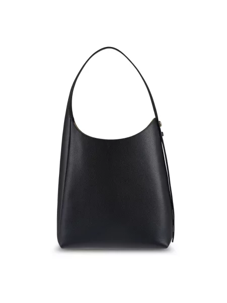 Tory Burch torebka skórzana Romy Hobo czarny