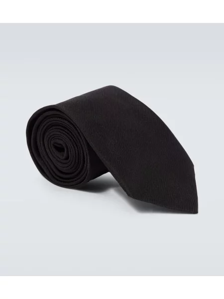 Cravată Prada din satin negru