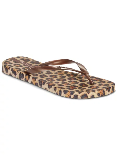 Pantofi Ipanema cu imagine cu imprimeu animal print bej
