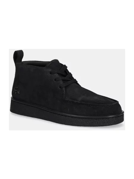 Botki Lacoste zamszowe czarne