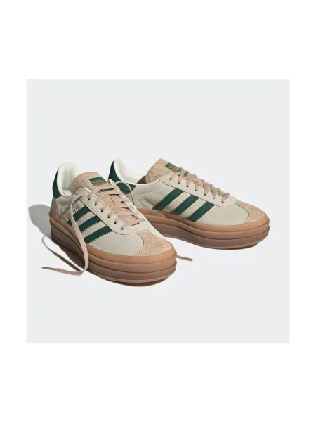 ADIDAS ORIGINALS Tenisky Gazelle Bold světle / zlatá / tmavě zelená béžová