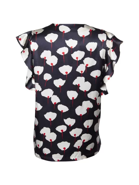 Bluză Max Mara cu model floral cu imagine negru