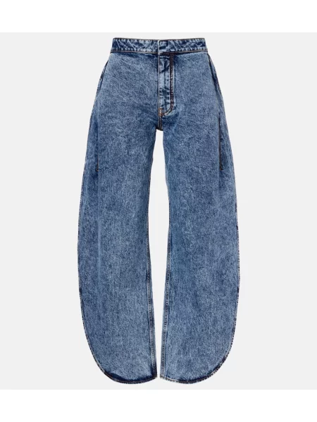 Jeansy Alaïa niebieskie