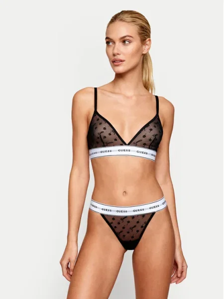 Комплект сутиен и прашки Guess KRIS черно