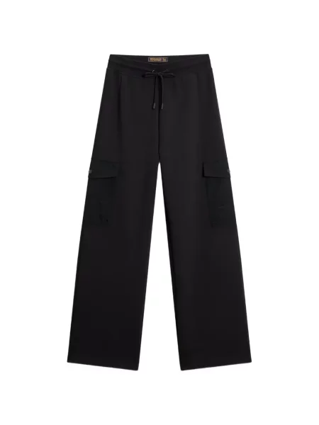 Pantaloni cargo Woolrich cu cordon negru