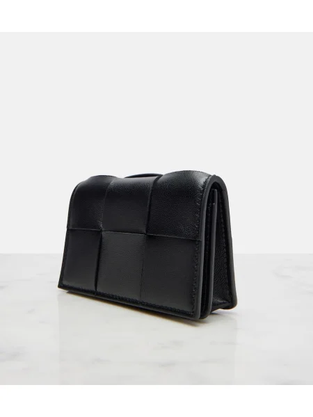 Portofel Bottega Veneta din piele negru