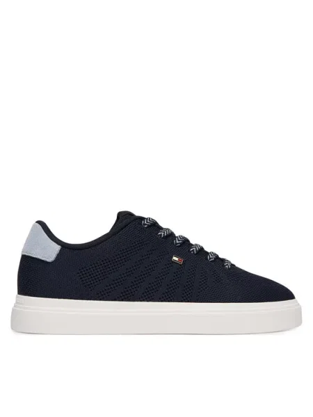 Tommy Hilfiger Sneakersy Knit Cupsole Granatowy