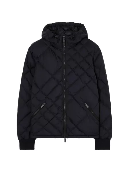 Geacă cu puf Burberry în carouri albastru