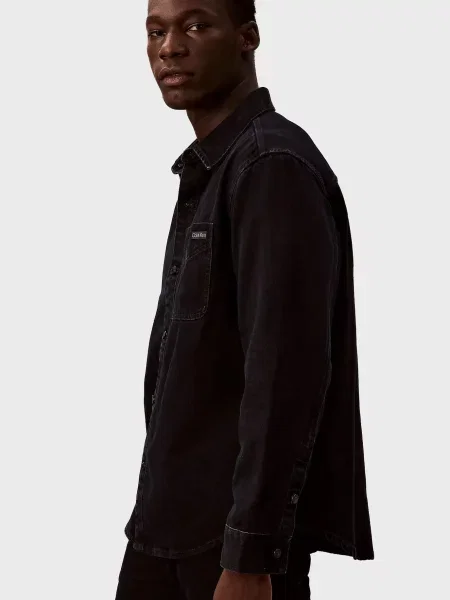 Сорочка Calvin Klein Jeans з камінням чорна