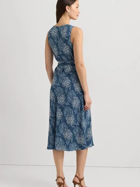 Šaty Lauren Ralph Lauren modrá