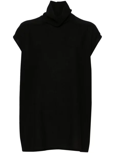 Top Rick Owens din crep negru
