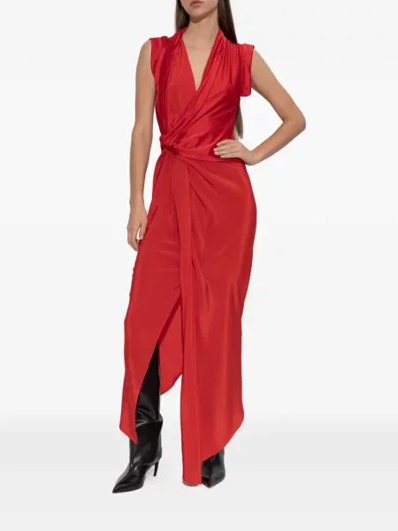 Rochie maxi Victoria Beckham de costum roșu