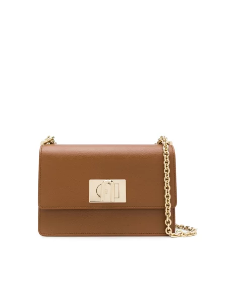 Torebka crossbody Furla skórzana brązowa