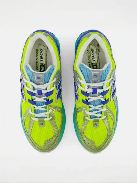 Повседневные кроссовки New Balance с сеткой в сеточку желтые