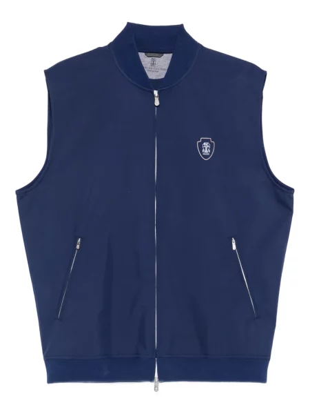 Елек Brunello Cucinelli бродиран синьо