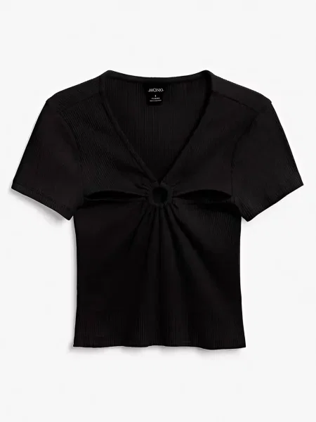 Футболка Monki чорний