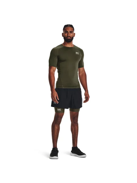 Tricou Under Armour HG Armour Comp SS Green S verde