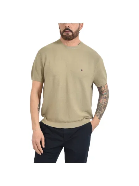 Tricou Tommy Hilfiger bej