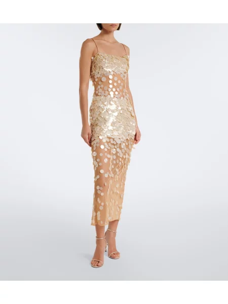 Rochie de cocktail Retrofete bej