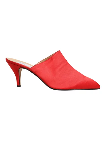 Klapki mules Dolce And Gabbana zamszowe czerwone