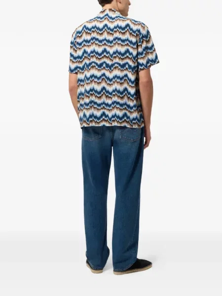 Scurt cămașă Missoni cu imagine albastru