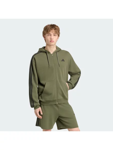 Mikina s kapucí a po celé délce Essentials French Terry černá