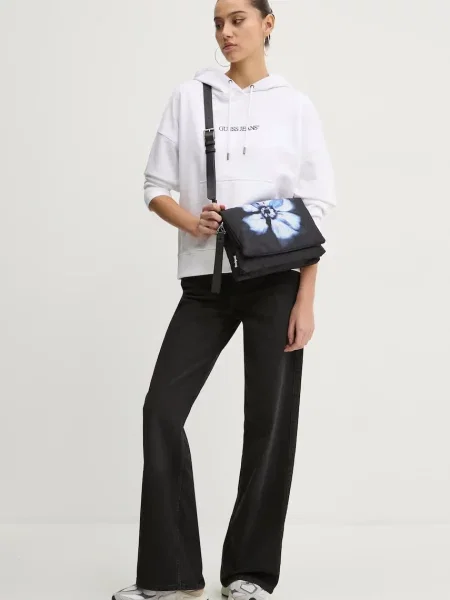 Guess Jeans bluza z kapturem biały