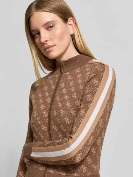 Kardigan rozpinany z wzór z logo model ANEIRA Guess Activewear