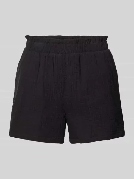 Szorty o luźnym kroju z bawełny model ‘NATALI’ Vero Moda czarne