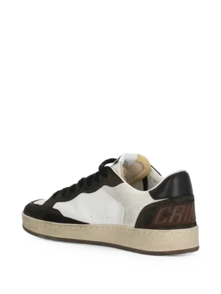 Sneakerși Crime London din piele alb