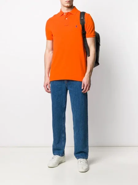 Polo Polo Ralph Lauren με κέντημα πορτοκαλί