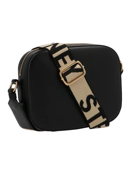 Torebka crossbody Stella Mccartney z logo czarna