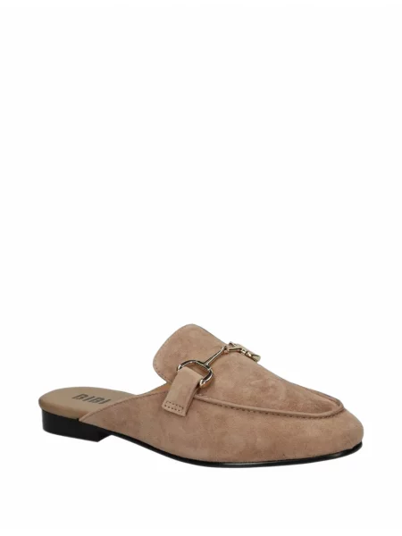 Papuci tip mules Bibi Lou din piele de căprioară