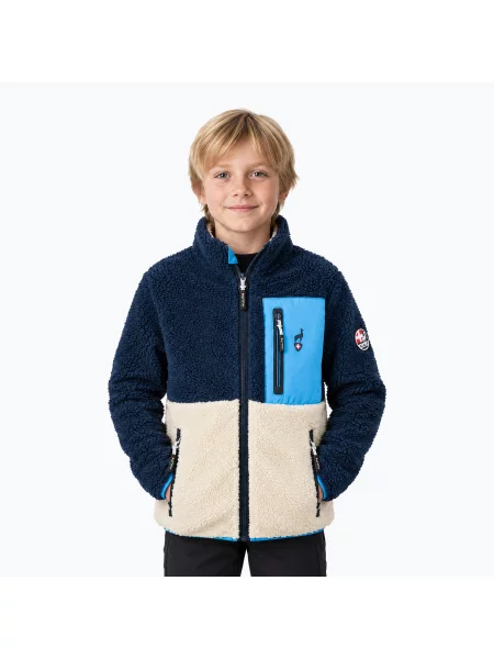 Gyerek polár pulóver Aulp Tiger Sherpa blue 1. Méret: 4 Y kék