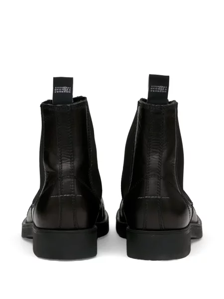 Кожени боти тип челси Mm6 Maison Margiela черно