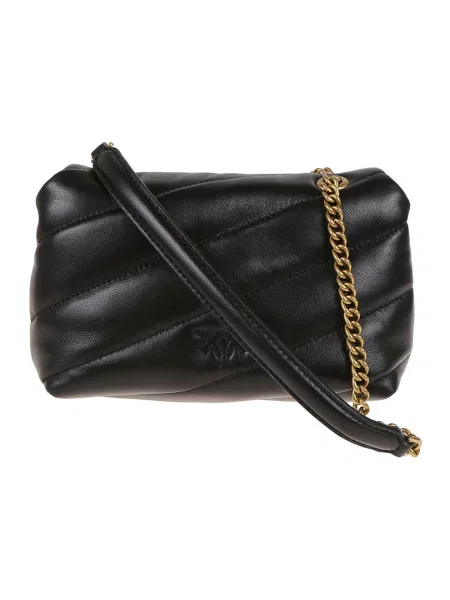 Pinko torebka skórzana czarny