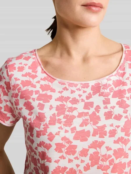 T-shirt o kroju relaxed fit z czystej bawełny Tom Tailor