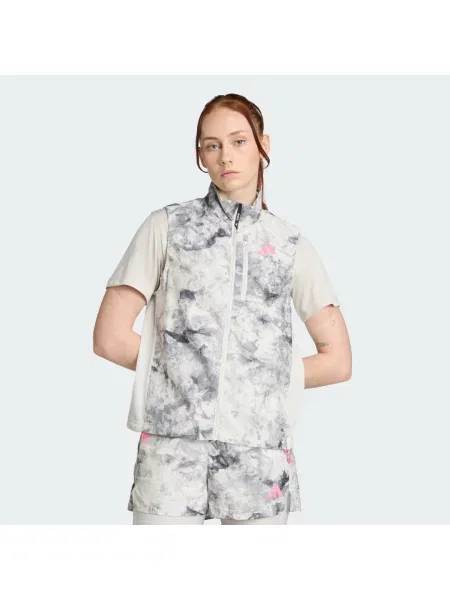 ADIDAS PERFORMANCE Sportovní vesta Own The Run / světle / tmavě / růžová šedá