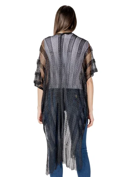 Ponczo Liu Jo z siateczką z siateczki czarne