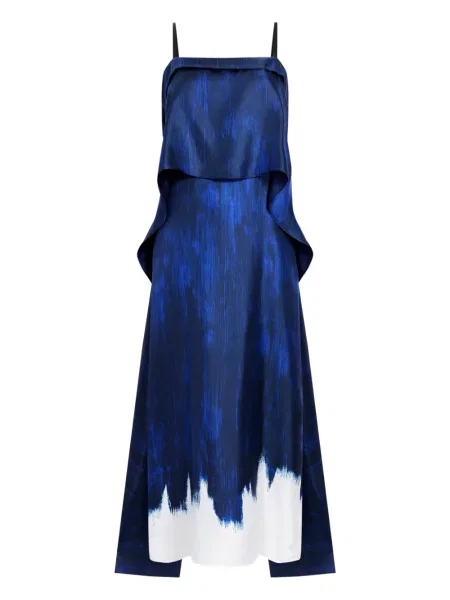 Rochie midi Proenza Schouler până la genunchi de costum albastru
