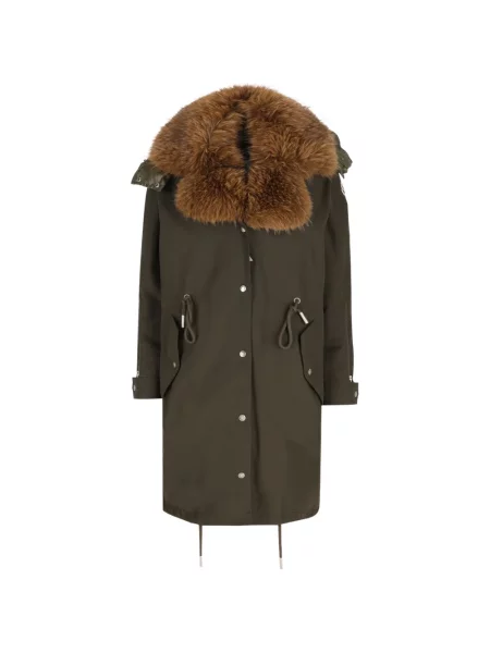 Lung geacă cu puf Moncler verde