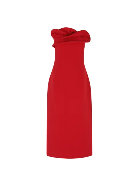 Sukienka midi Magda Butrym do kolan czerwona
