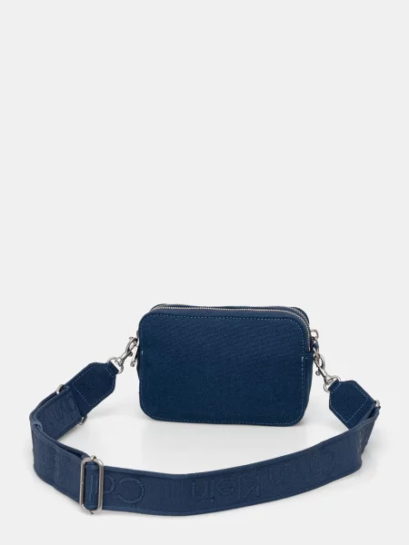 Calvin Klein Táska Webbing Strap Canvas Camera Bag kék