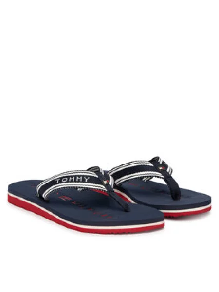 Dámske žabky Tommy Hilfiger Webbing Summer Sandal rwb biela