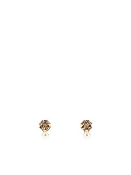 Kolczyki Tory Burch z logo