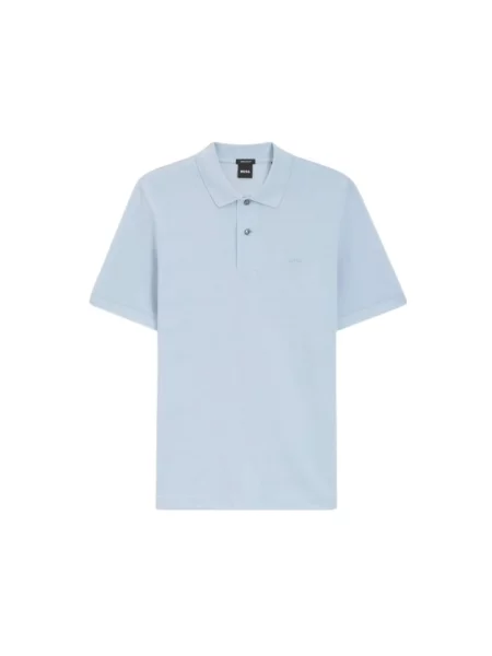 Koszulka polo Boss niebieska