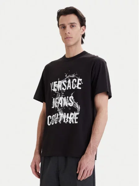 Tričko Versace Jeans Couture černé